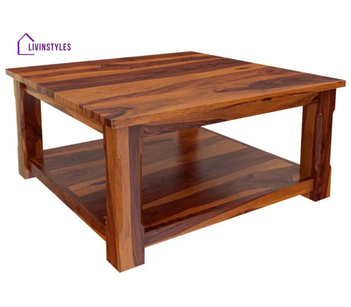 Isha Solid Wood Coffee Table For Living Room