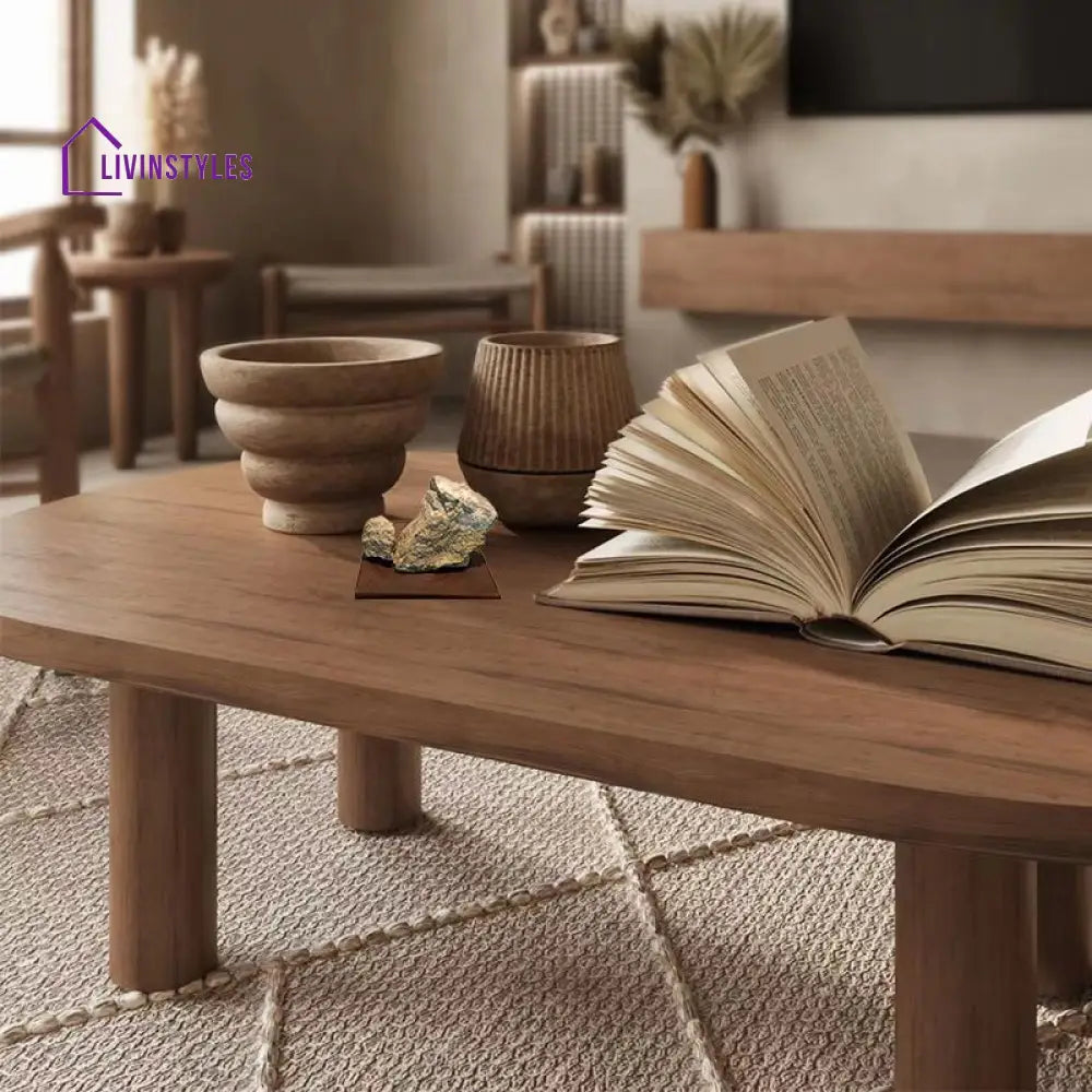 Isha Solid Wood Coffee Table for Living Room
