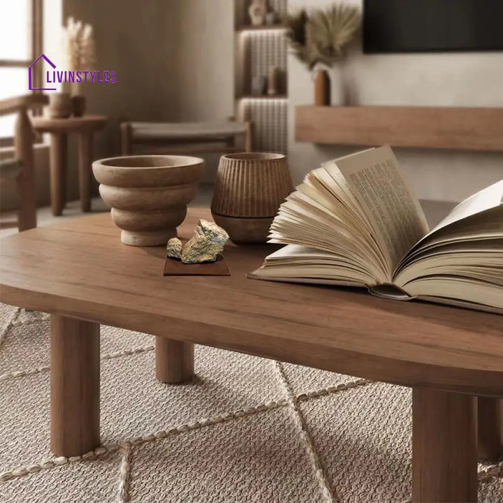 Isha Solid Wood Coffee Table for Living Room
