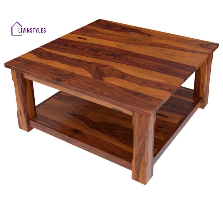 Isha Solid Wood Coffee Table For Living Room