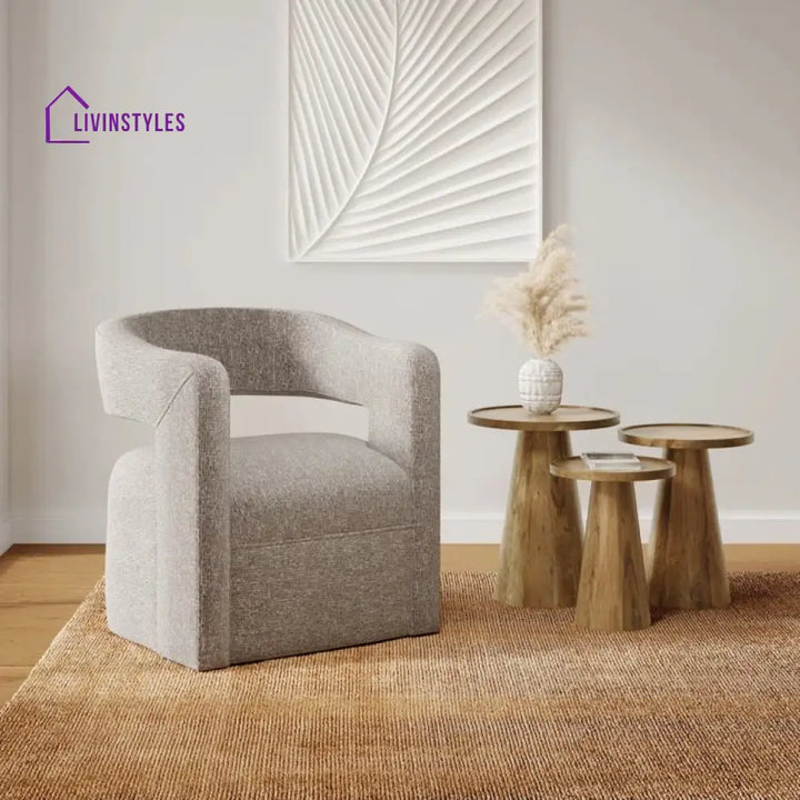 Isha Solid Wood Drink Table | End Table | Side Table for Living Room