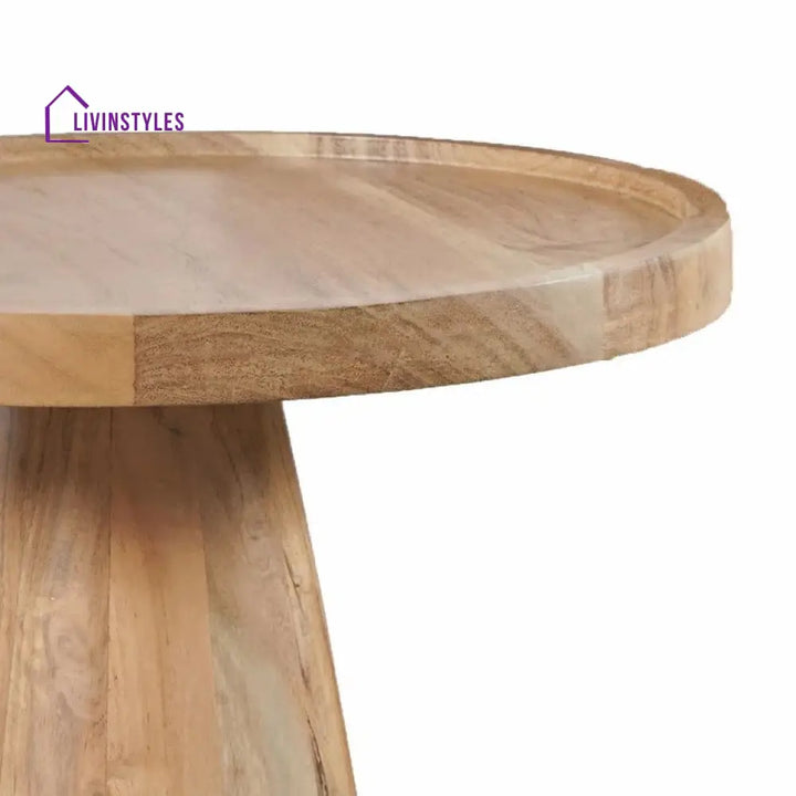 Isha Solid Wood Drink Table | End Table | Side Table for Living Room