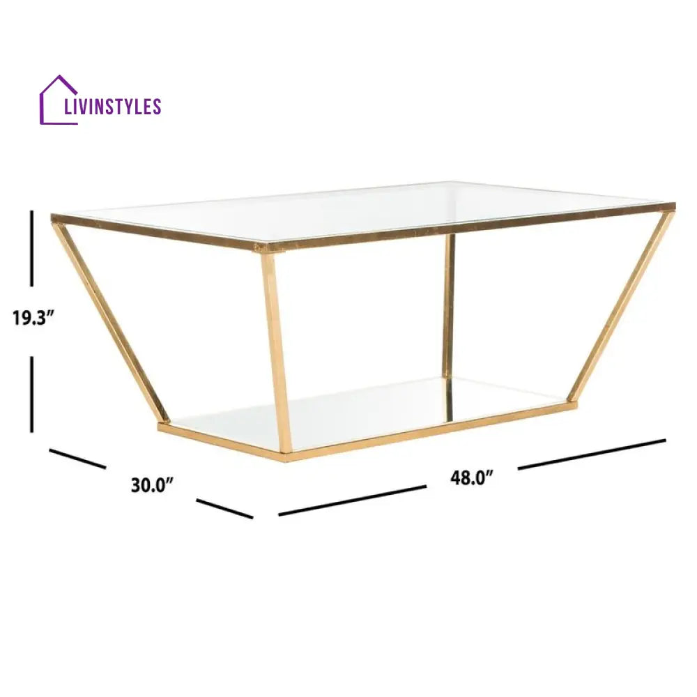 Ishaan Metal Coffee Table For Living Room