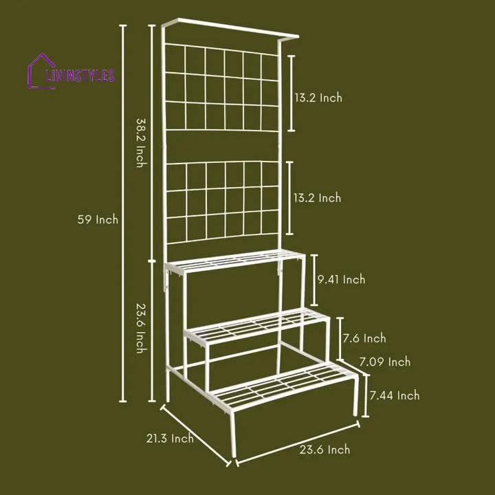Ishaan Metal Plant Stand For Balcony