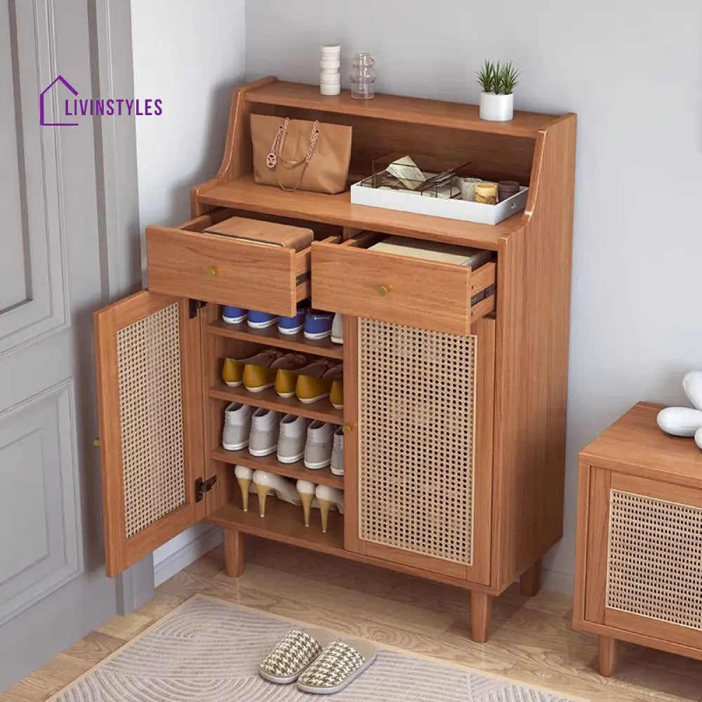 Ishaan Solid Wood Shoe Rack for Living Room