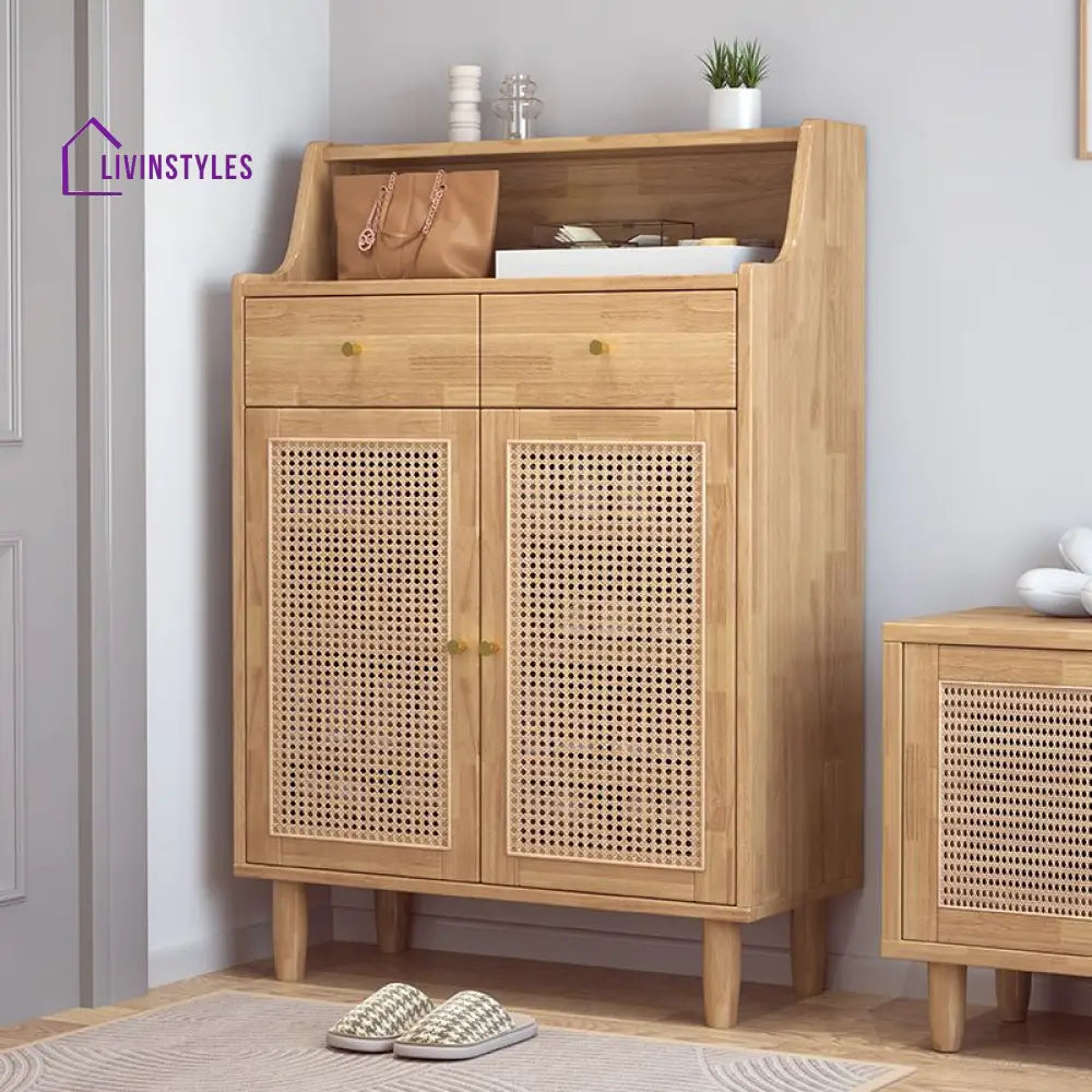 Ishaan Solid Wood Shoe Rack for Living Room