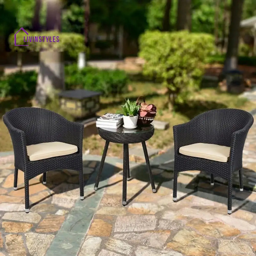 Ishani 3-Piece Outdoor Rattan Wicker Patio Set - Patio Set