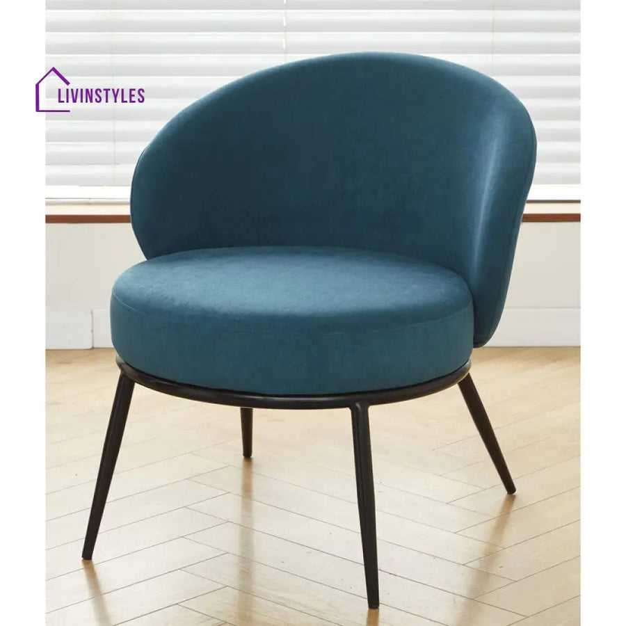 Ishani Metal and Fabric Arm Chair | Living Room Chair | Lounge Chair