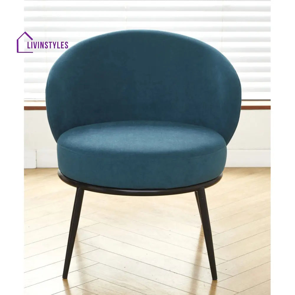 Ishani Metal and Fabric Arm Chair | Living Room Chair | Lounge Chair