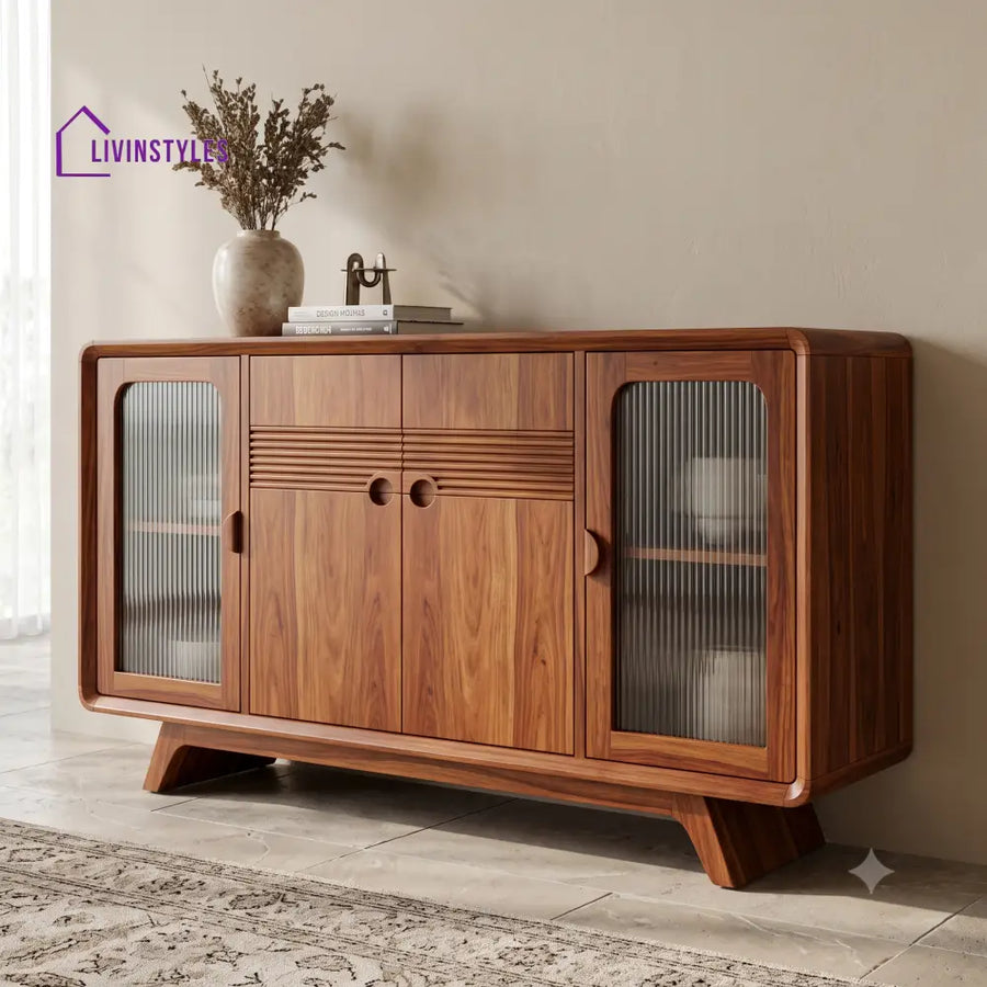 Ishani Premium Sheesham Wood Sideboard and Cabinet for Living Room