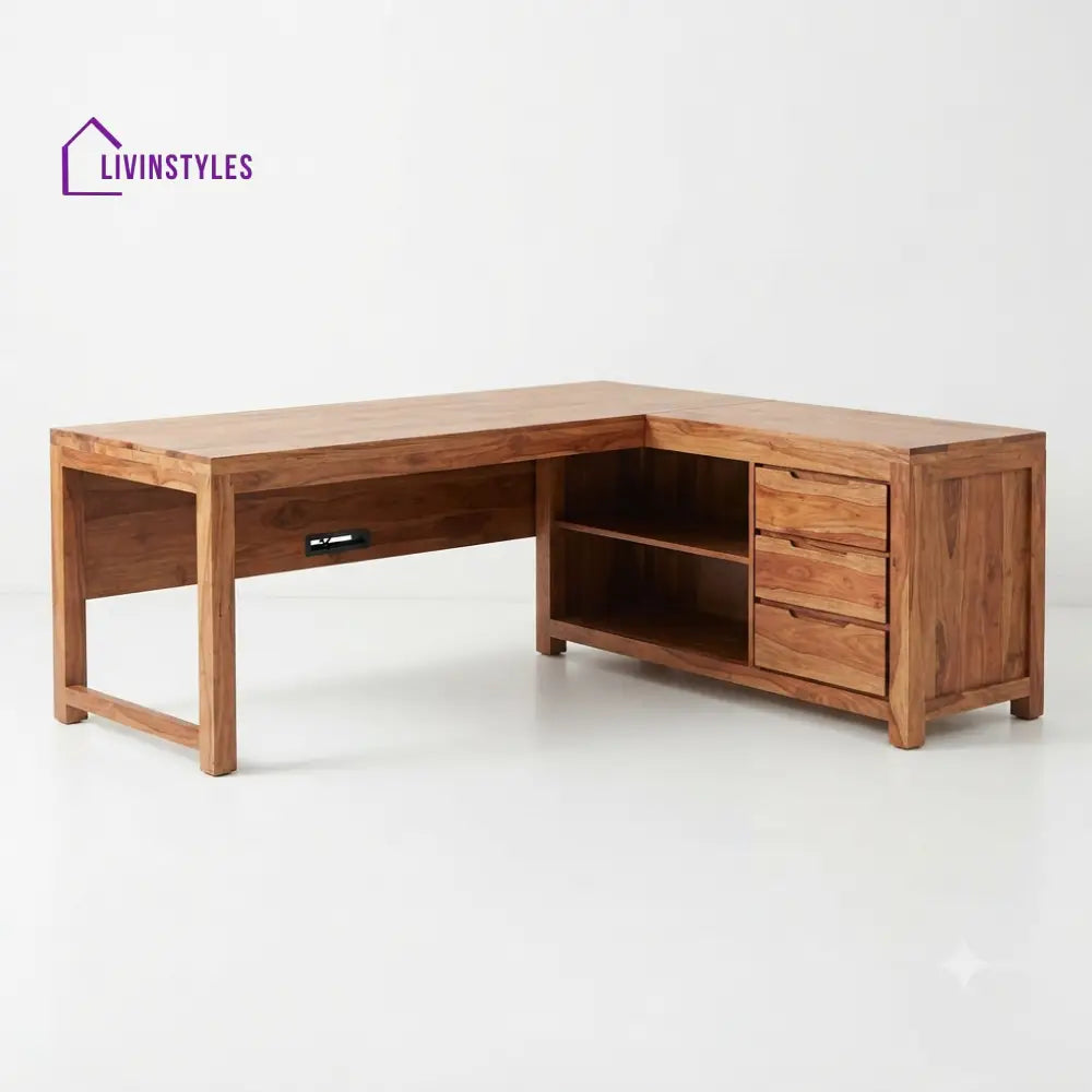 Ishani Sheesham Wood Study Table for Home | Wooden Study Table