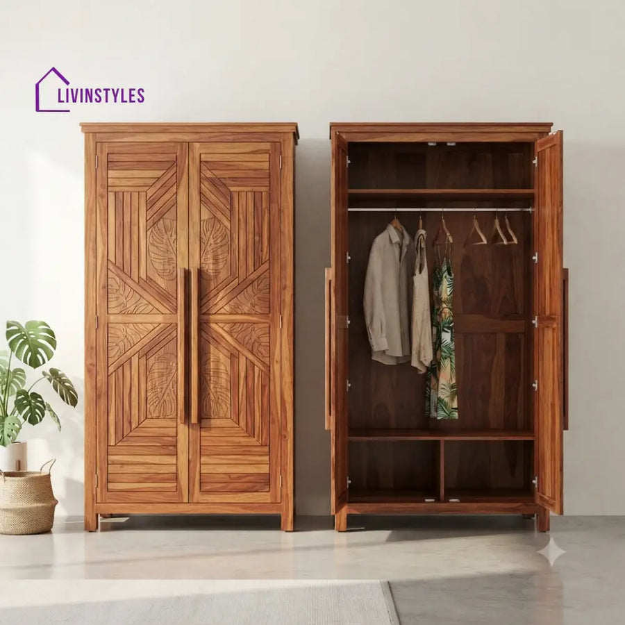 Ishaniya Wooden Wardrobe for Clothes | Cupboard for Clothes