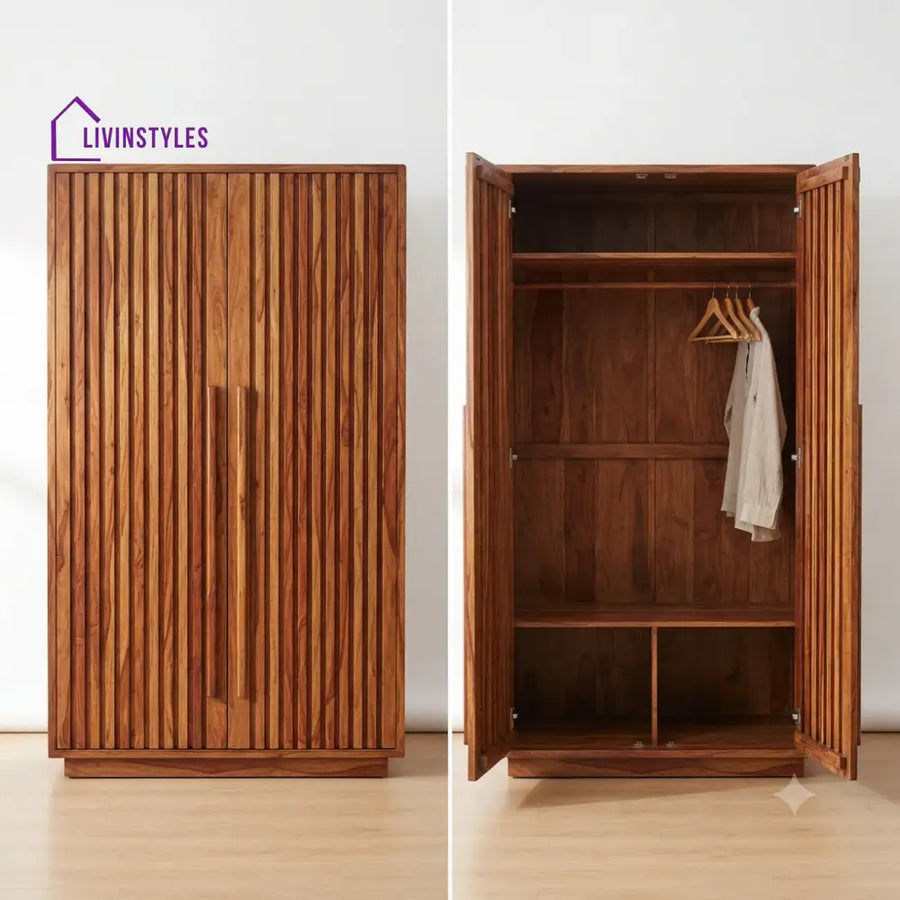 Ishanvi Wooden Wardrobe for Clothes | Cupboard for Clothes