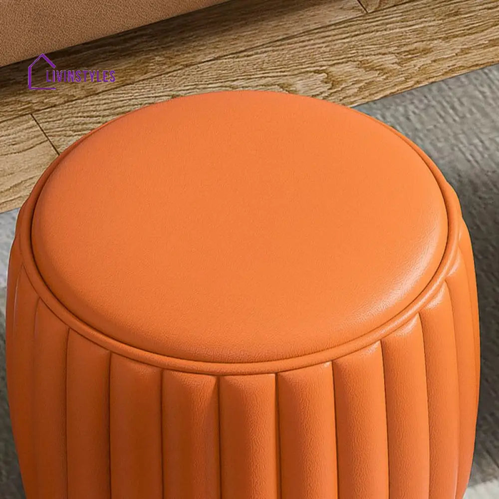 Ishira Living Room Ottoman | Faux Leather Fabric