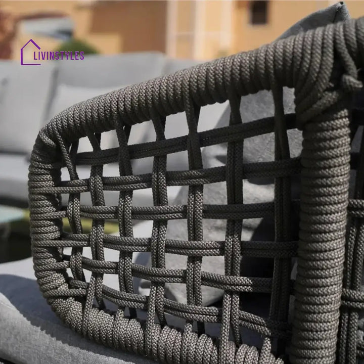 Ishira Outdoor 5 Seater Rope Conversation Sofa Set - Sofa Set