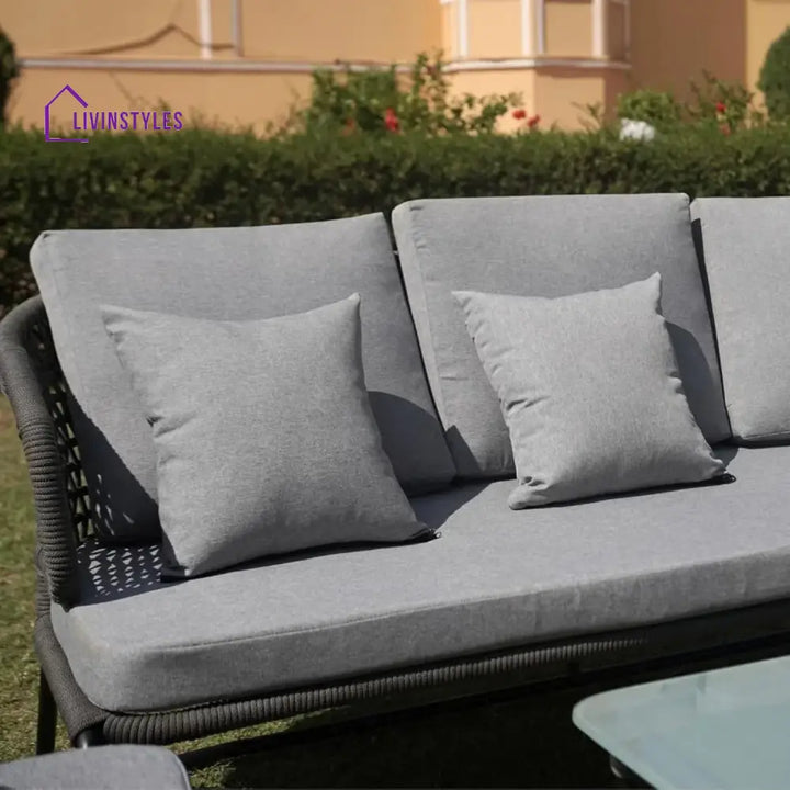 Ishira Outdoor 5 Seater Rope Conversation Sofa Set - Sofa Set