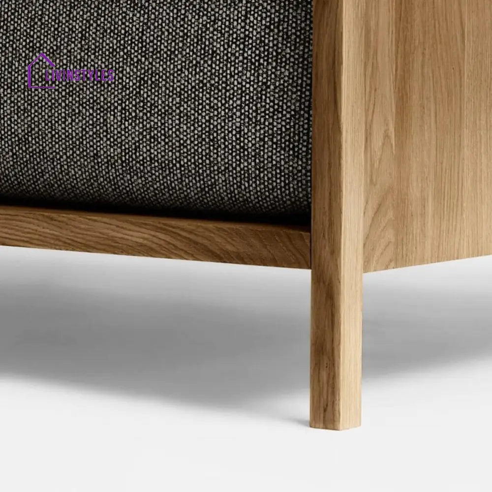 Adara Oak Wood Lounge Chair
