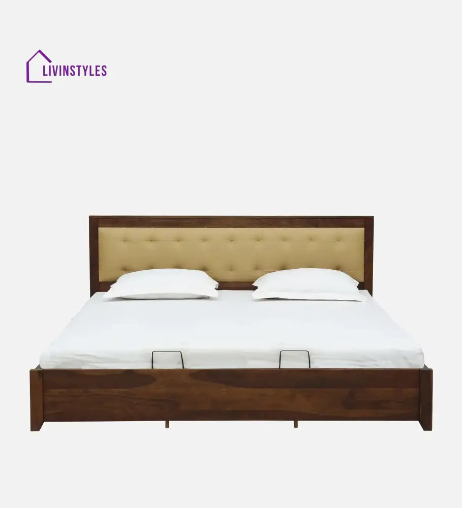 Lucia Sheesham Wood Hydraulic Storage Beds Bedroom Furniture Sets