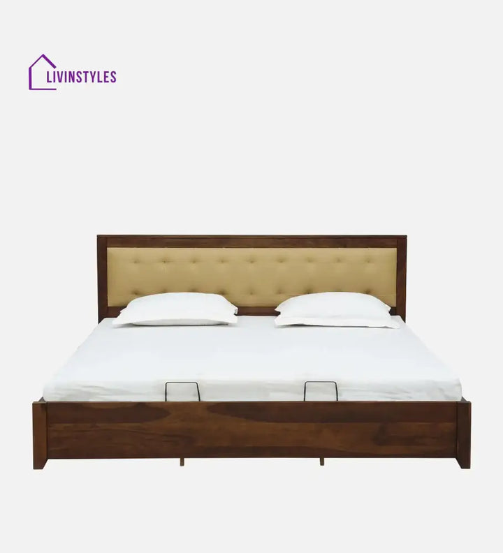 Lucia Sheesham Wood Hydraulic Storage Beds Bedroom Furniture Sets
