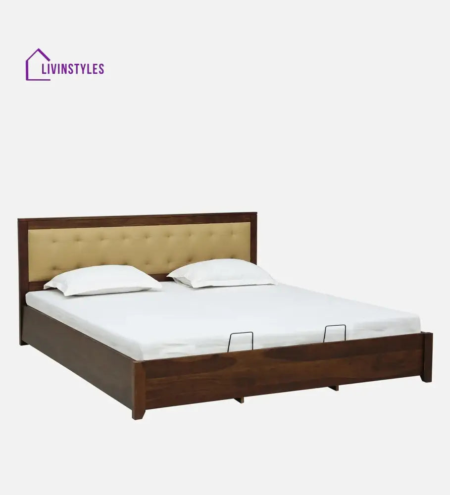 Lucia Sheesham Wood Hydraulic Storage Beds Bedroom Furniture Sets