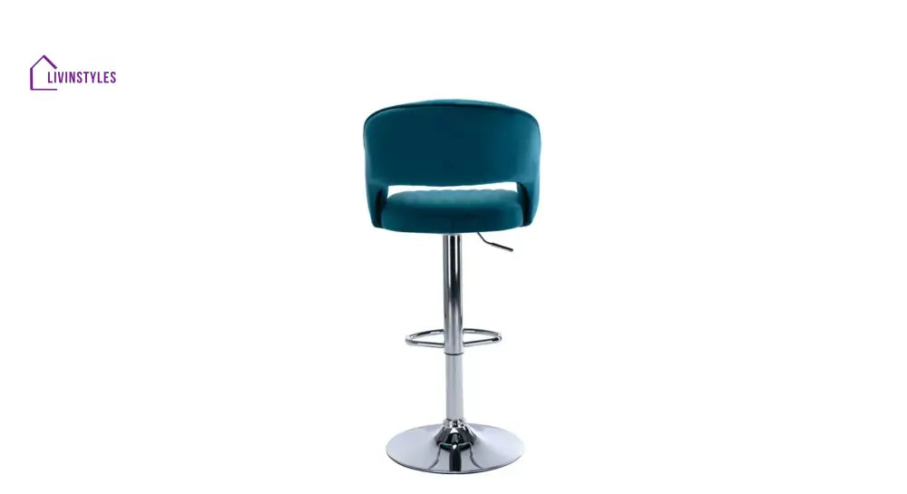 Teal Color Dee Swiel Adjustable Bar Stool