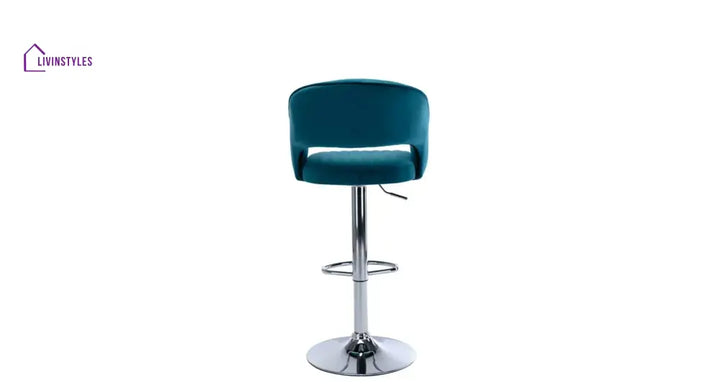 Teal Color Dee Swiel Adjustable Bar Stool