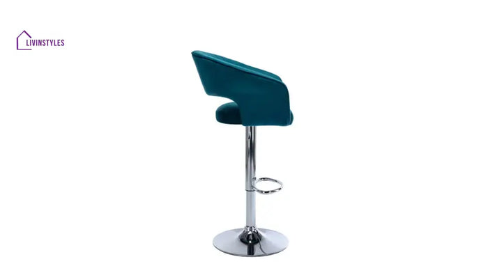 Teal Color Dee Swiel Adjustable Bar Stool