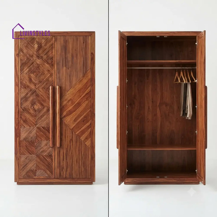 Ishita Wooden Wardrobe for Clothes | Cupboard for Clothes