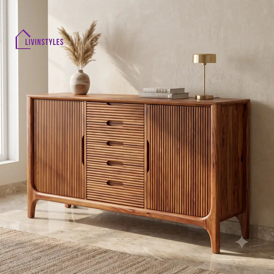 Ishitha Premium Wooden Sideboard and Cabinet for Living Room