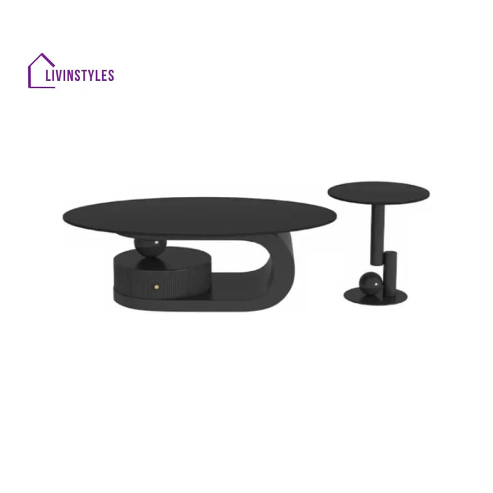 Ishleen Stainless Steel Frame and Marble Top Coffee Table for Living Room