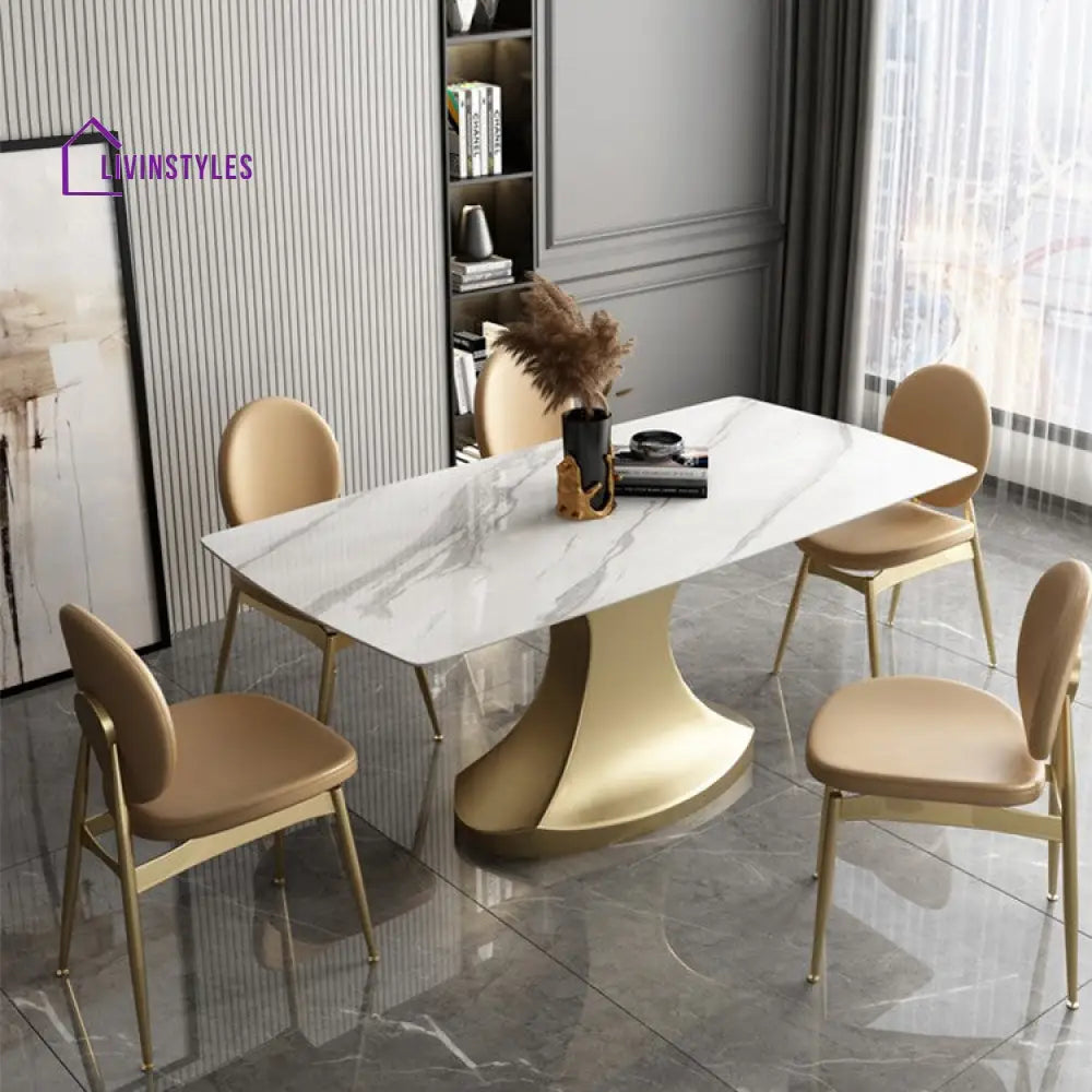Ishvi Stainless Steel Dining Table Set
