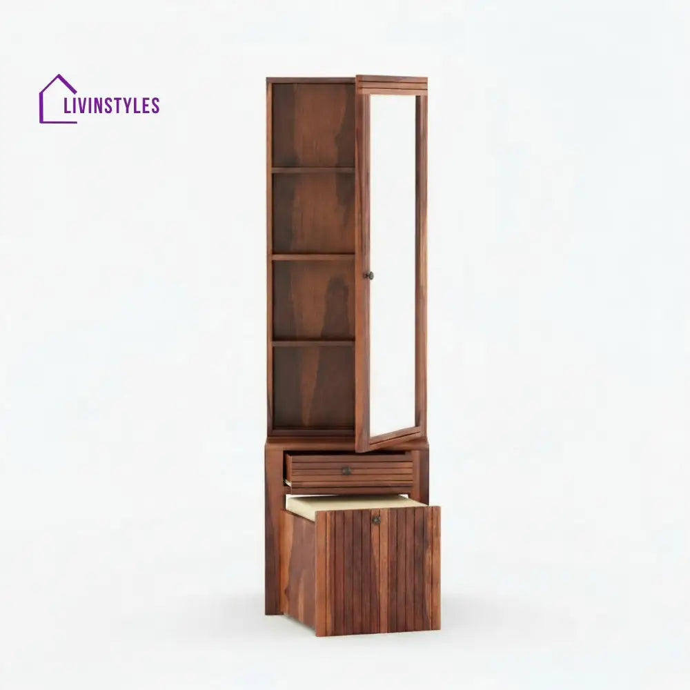 Isidora Sheesham Wood dressing table with seating