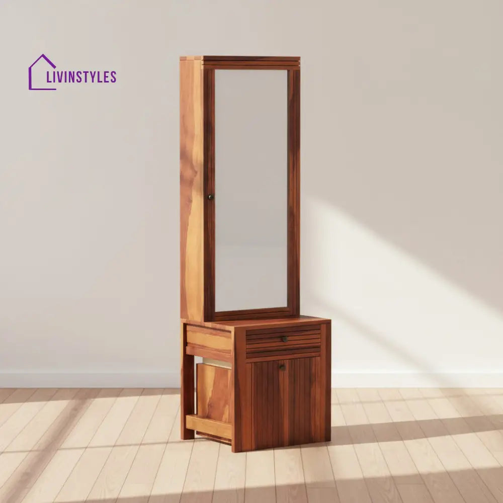 Isidora Sheesham Wood dressing table with seating