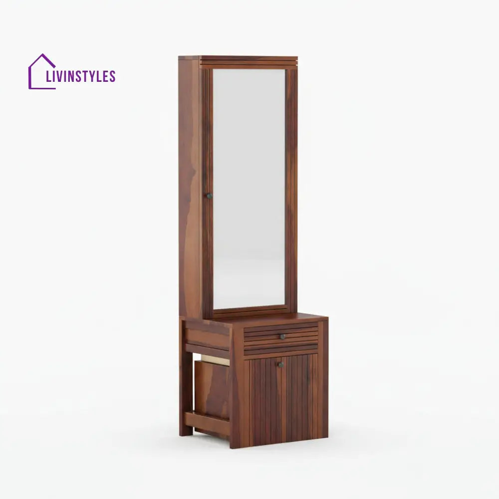 Isidora Sheesham Wood dressing table with seating