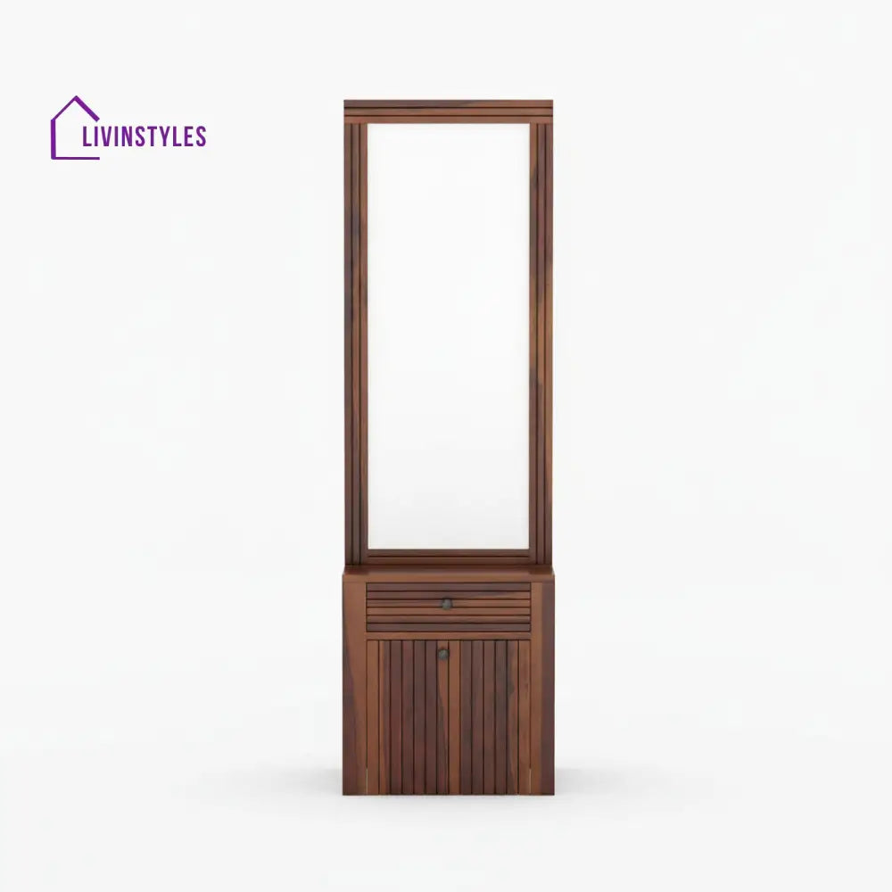 Isidora Sheesham Wood dressing table with seating WALNUT