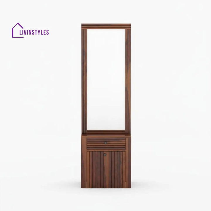 Isidora Sheesham Wood dressing table with seating WALNUT