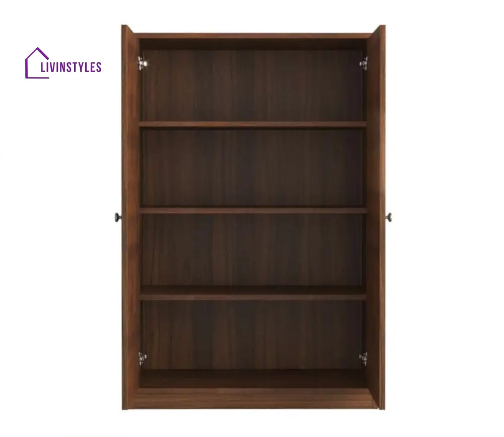 Iskra Closed Bookshelf (Exotic Teak Finish)