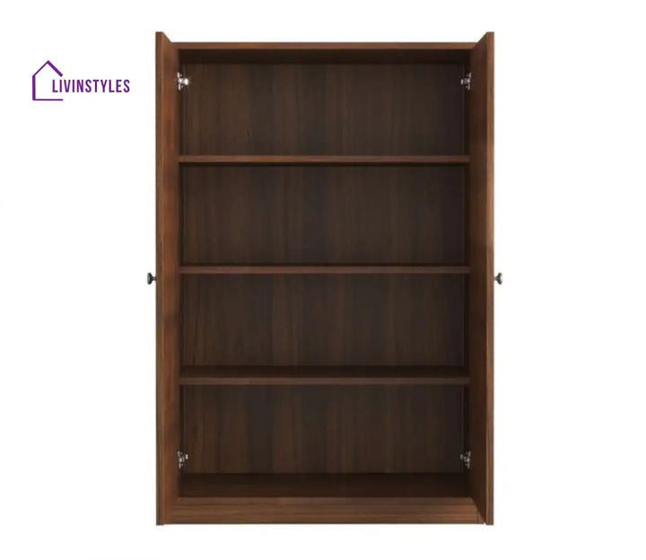 Iskra Closed Bookshelf (Exotic Teak Finish)