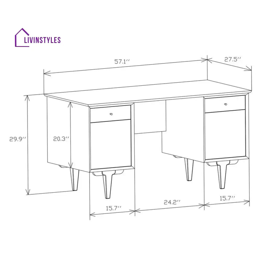 Iskra Solid Wood Study Table for Students
