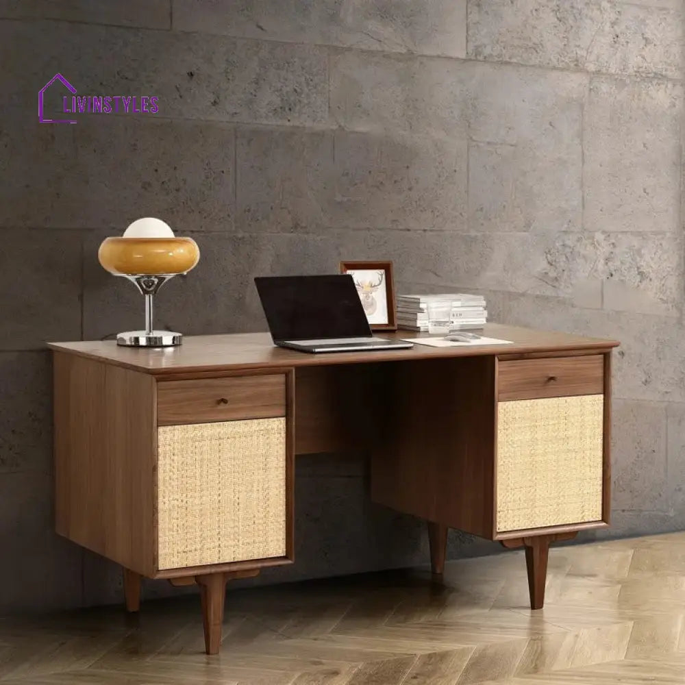 Iskra Solid Wood Study Table for Students