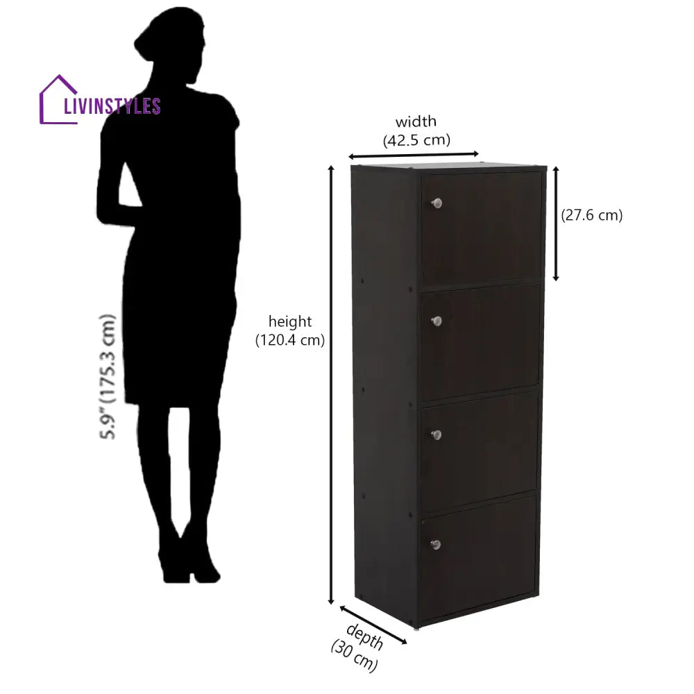 Mikhail Book Case (New Wenge) Home Furniture