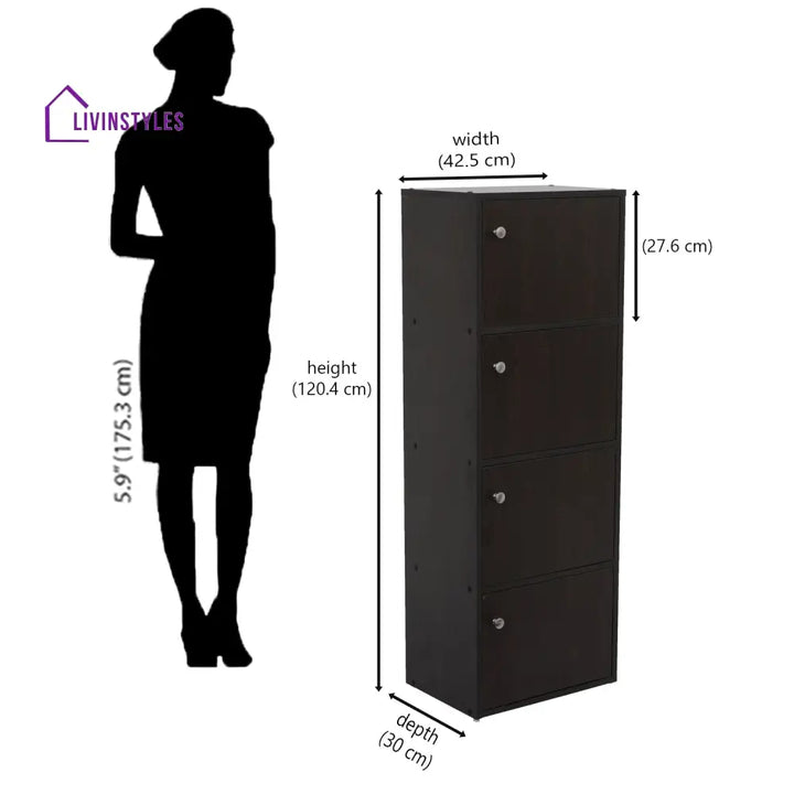 Mikhail Book Case (New Wenge) Home Furniture