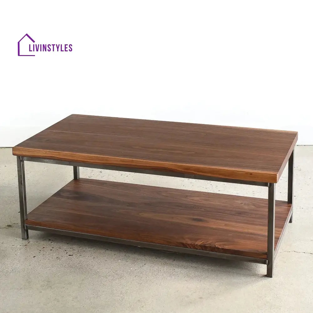 Isla Laila 2-Tier Natural Wood Top Center Table - Center Table