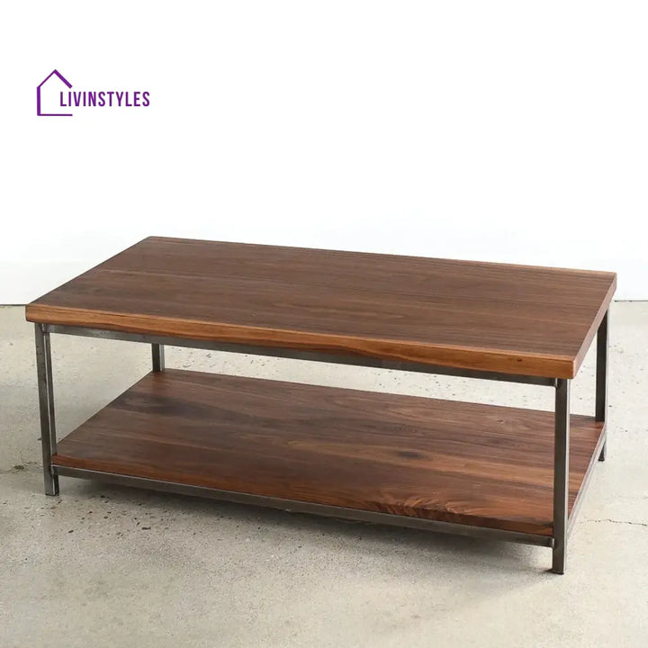 Isla Laila 2-Tier Natural Wood Top Center Table - Center Table