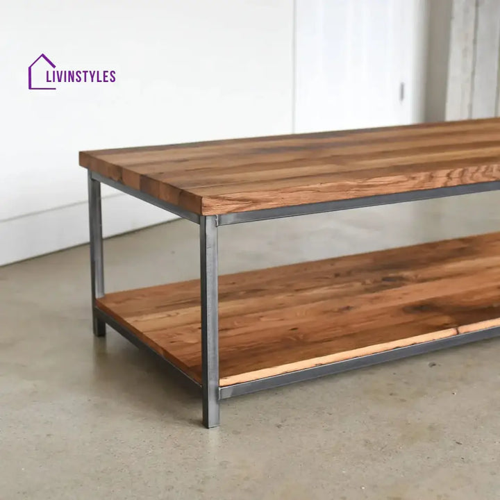 Isla Laila 2-Tier Natural Wood Top Center Table - Center Table