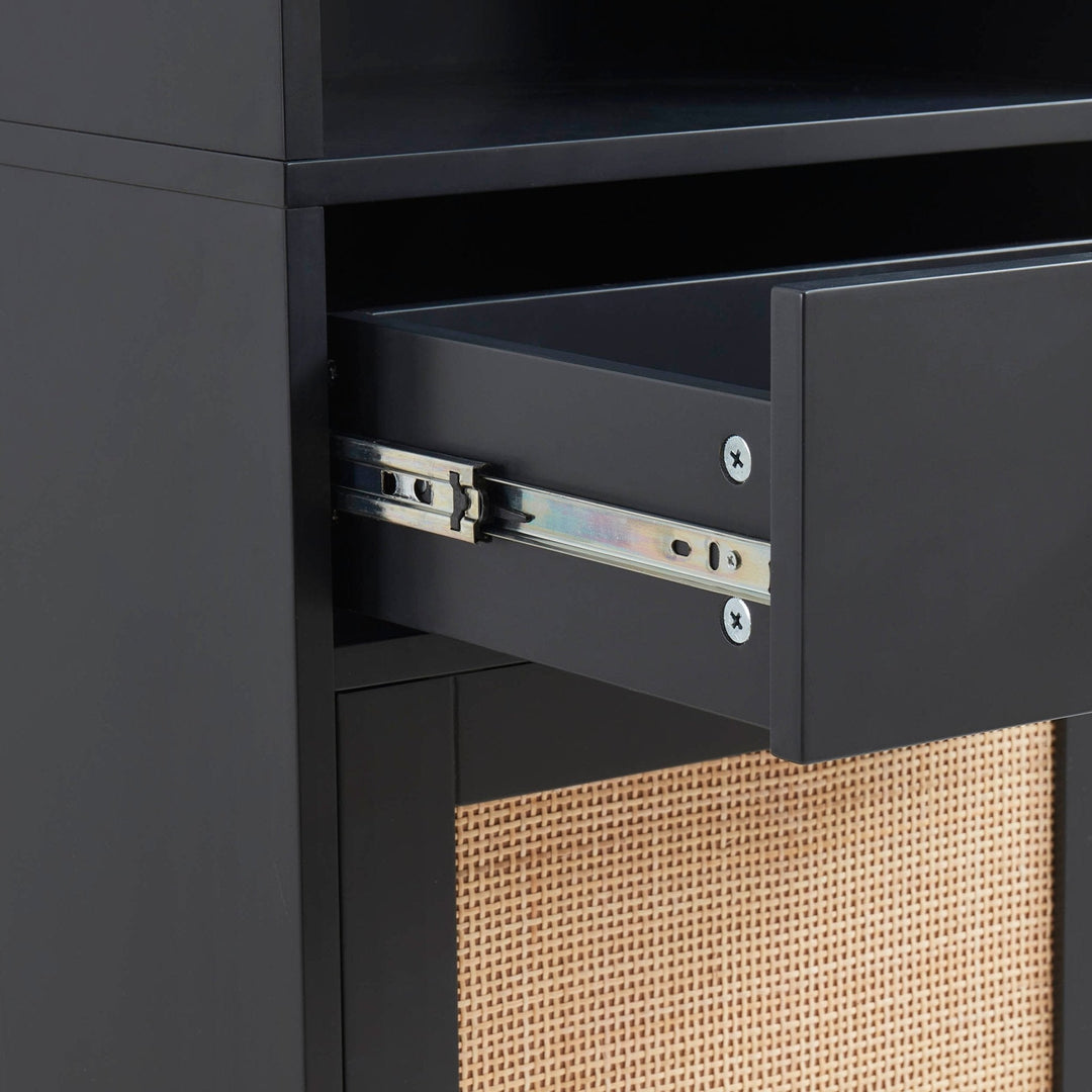 Alonso Tall Storage Unit - Black