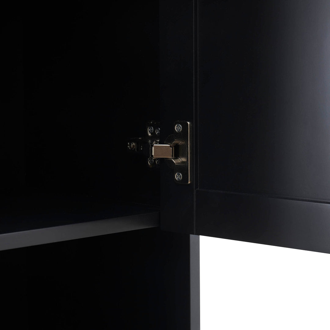 Alonso Tall Storage Unit - Black