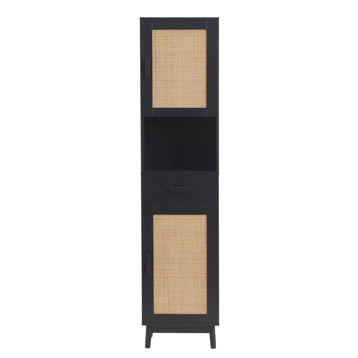 Alonso Tall Storage Unit - Black