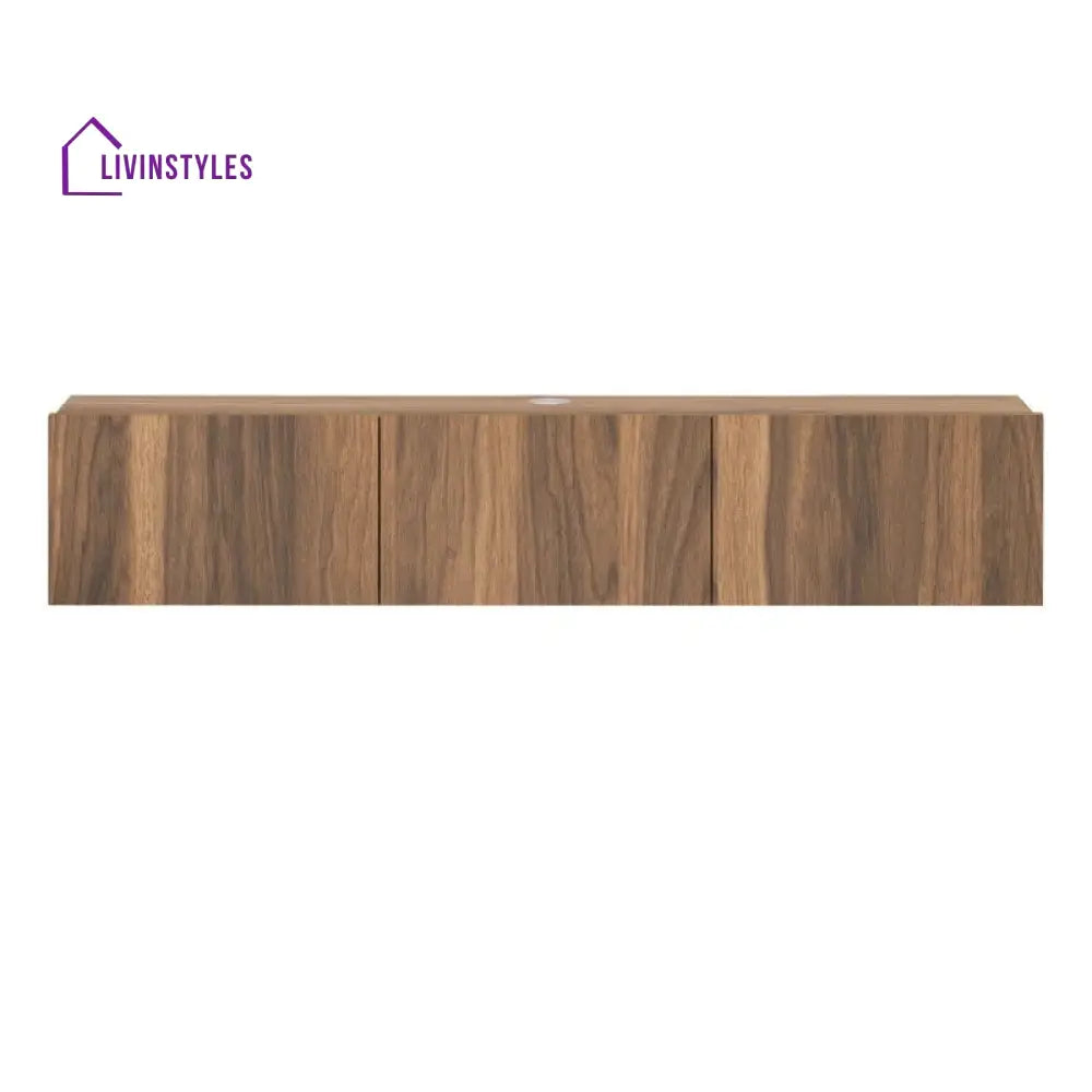 Isla Wall Mounted Wooden Finish Tv Unit Stand for Living Room