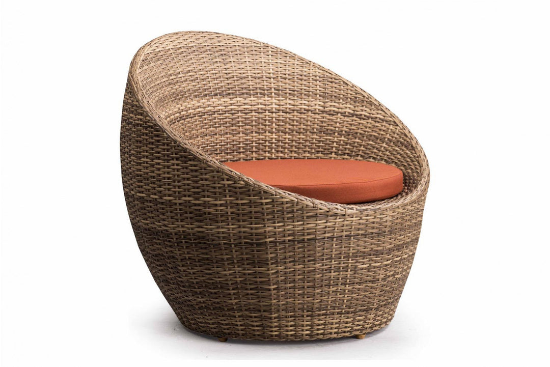 Cub Outdoor Patio Seating Set 2 Chairs and 1 Table Set (Arabica)